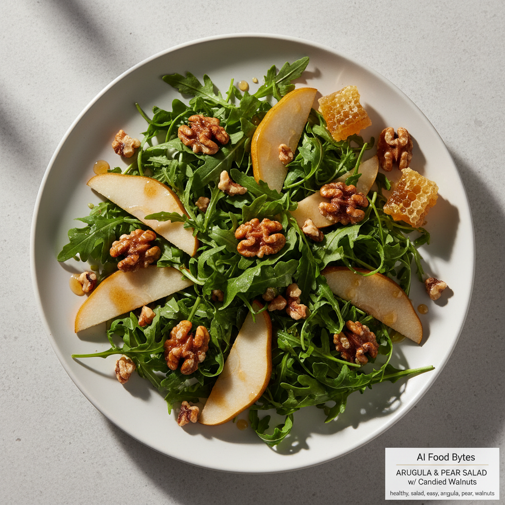 Arugula and Pear Salad with Candied Walnuts gallery photo