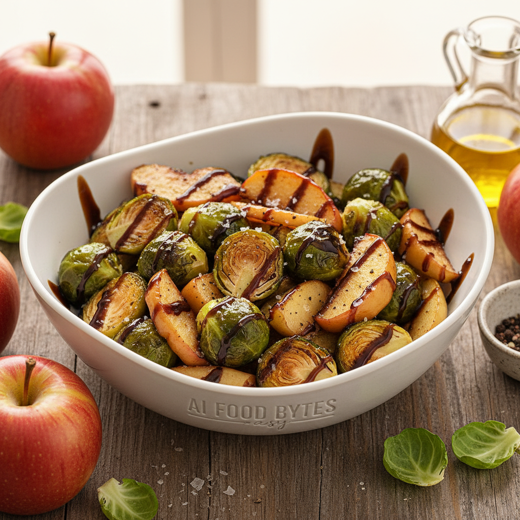 Balsamic Glazed Brussels Sprouts and Apples gallery photo