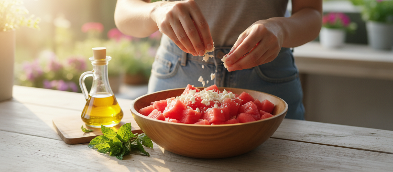 Chilled Watermelon and Feta Salad gallery photo