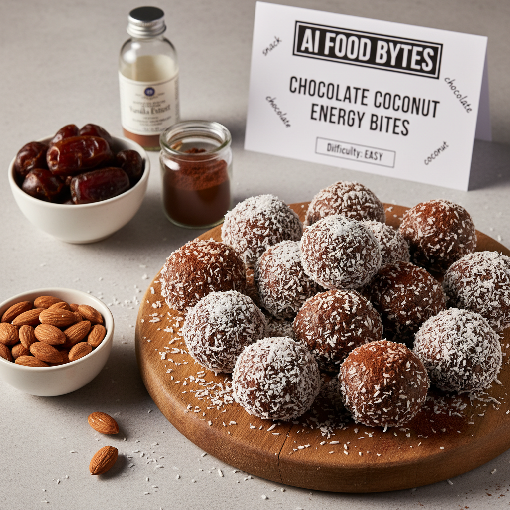 Chocolate Coconut Energy Bites gallery photo
