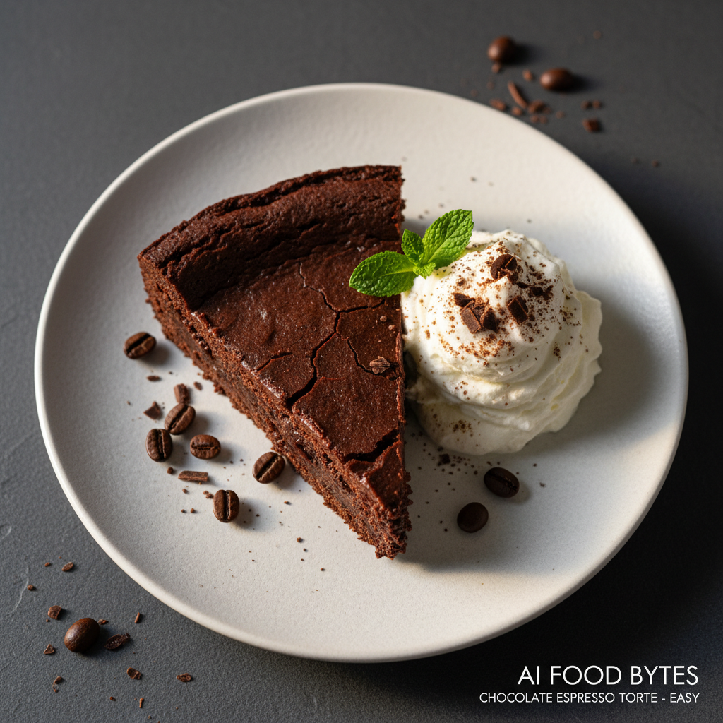Chocolate Espresso Torte with Whipped Cream gallery photo