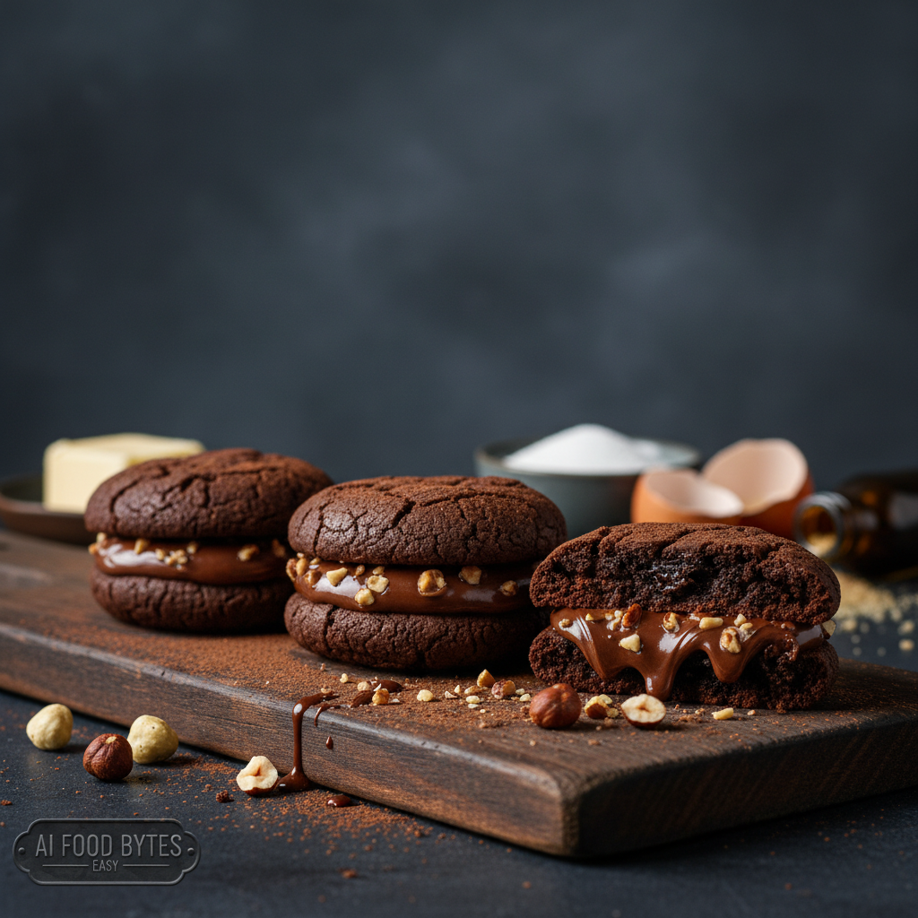 Chocolate Hazelnut Cookie Sandwiches gallery photo