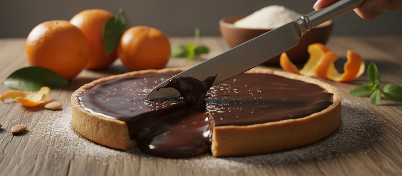 Chocolate Orange Tart with Almond Crust gallery photo