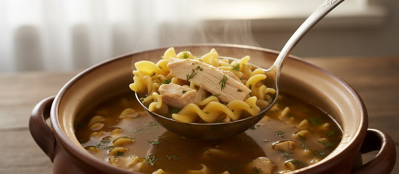 Classic Chicken Noodle Soup with Fresh Herbs gallery photo