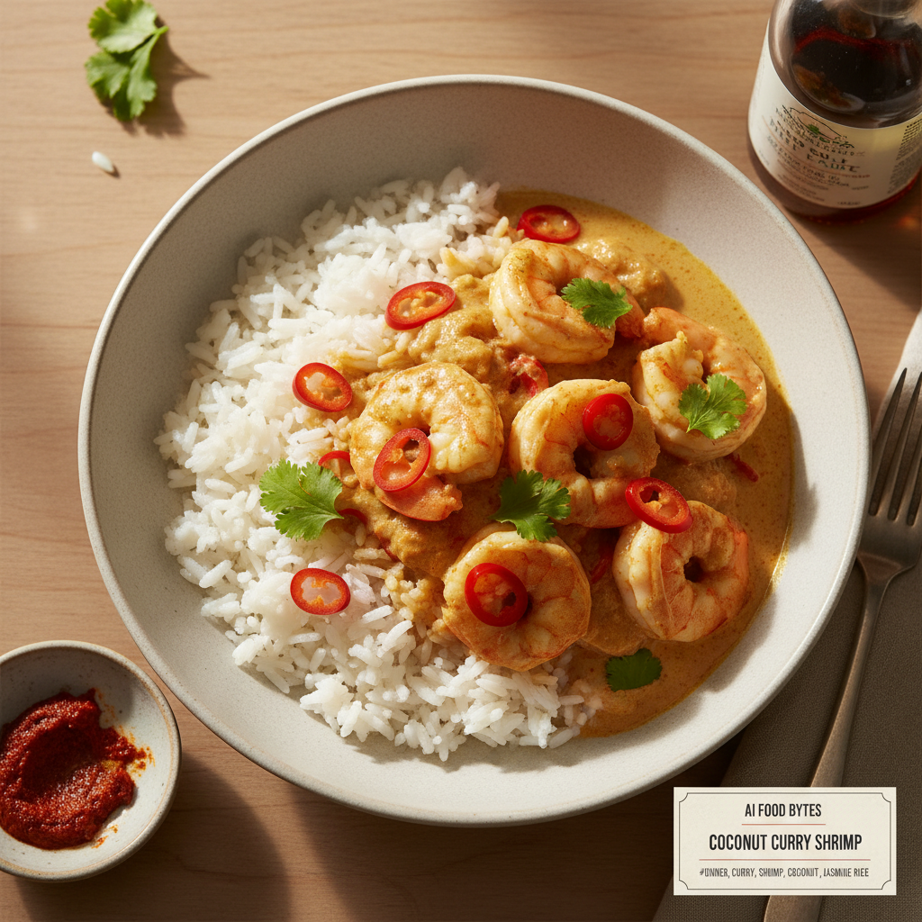 Coconut Curry Shrimp with Jasmine Rice gallery photo
