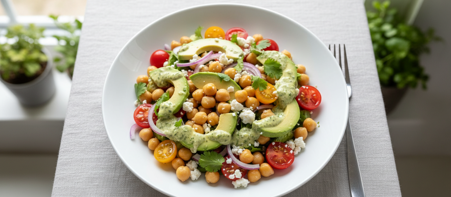 Creamy Avocado and Chickpea Salad gallery photo