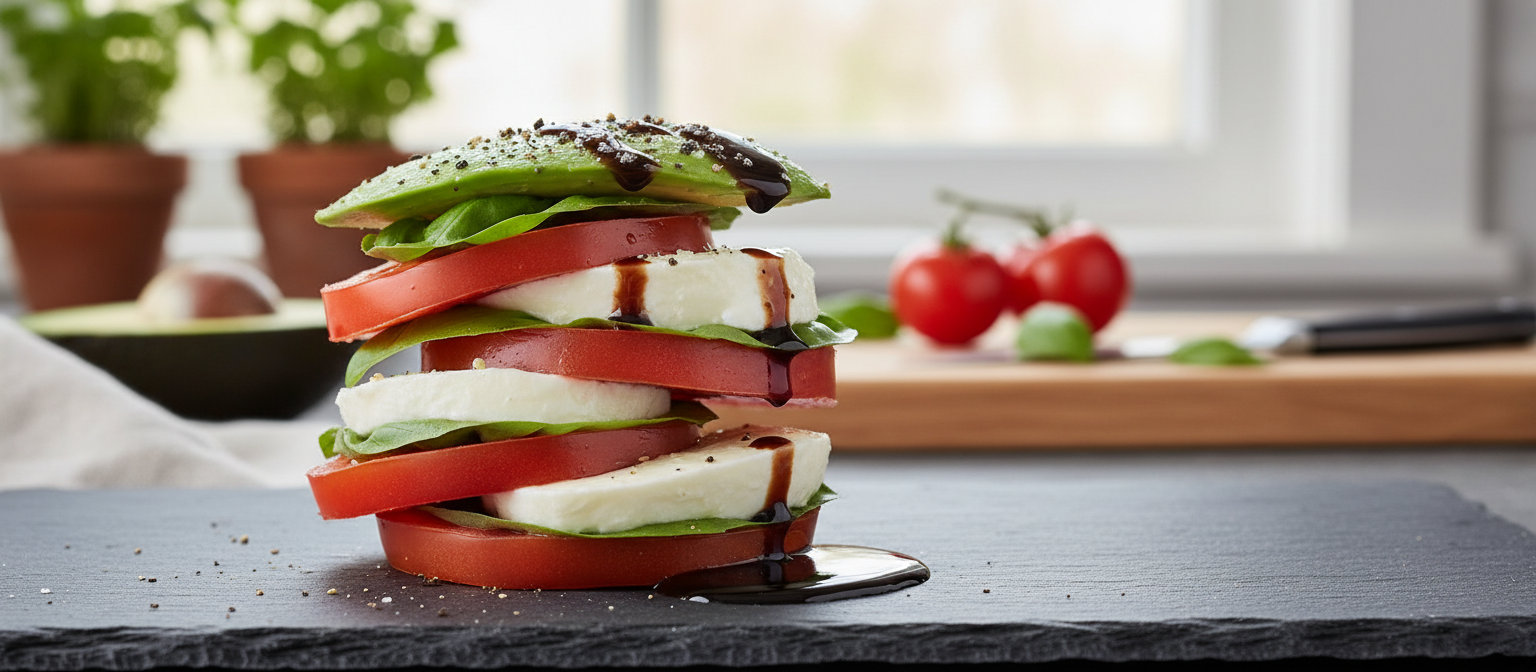 Creamy Avocado and Tomato Caprese Salad gallery photo