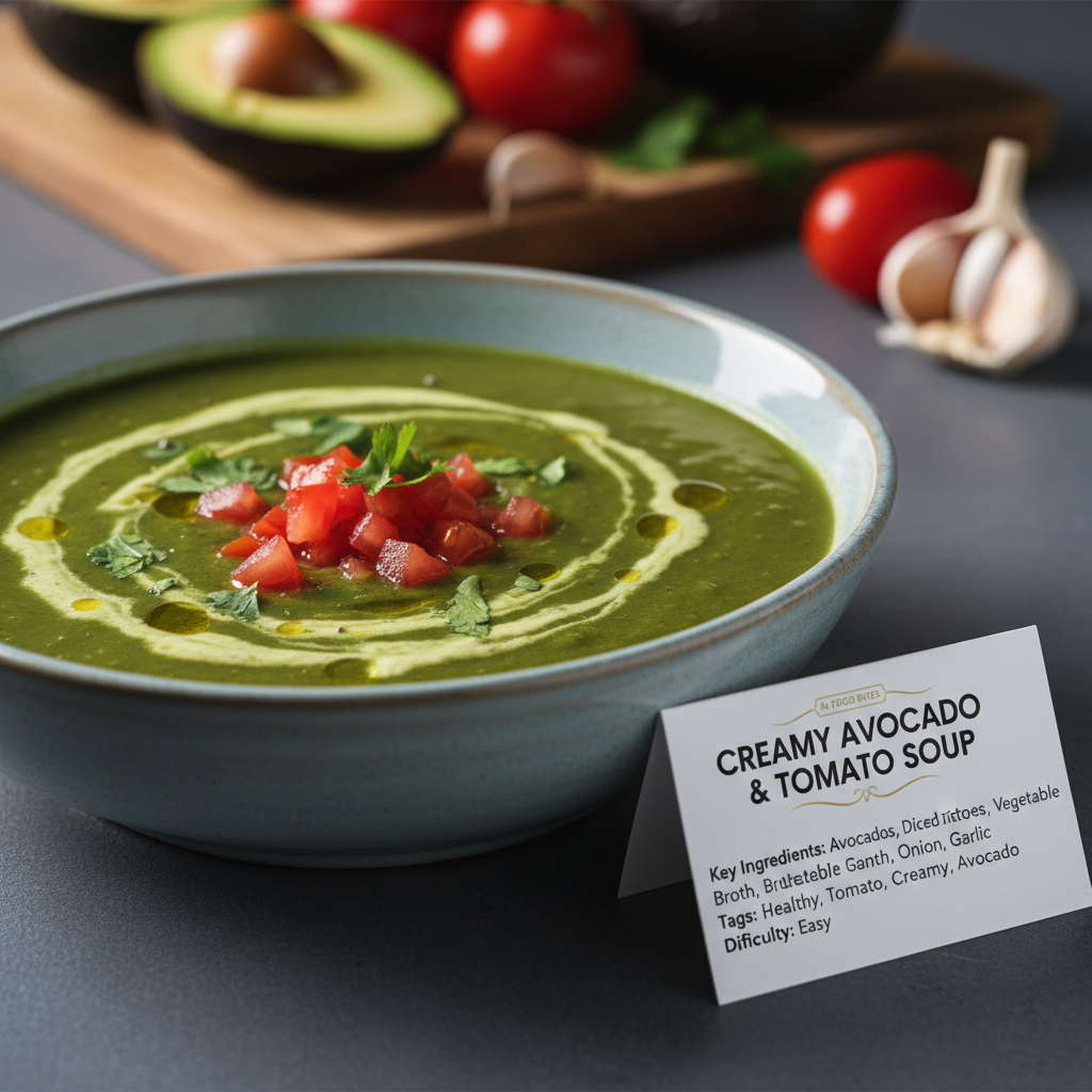 Creamy Avocado and Tomato Soup gallery photo