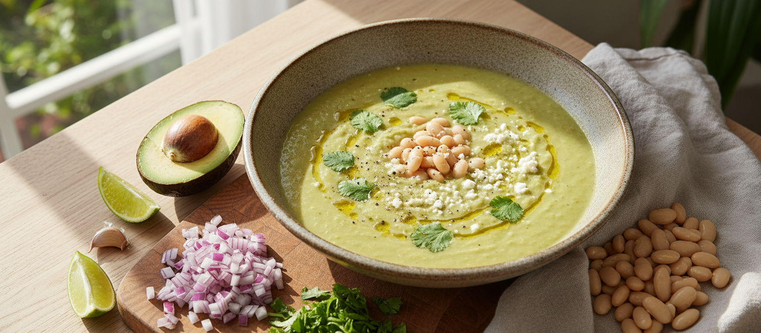 Creamy Avocado and White Bean Soup gallery photo