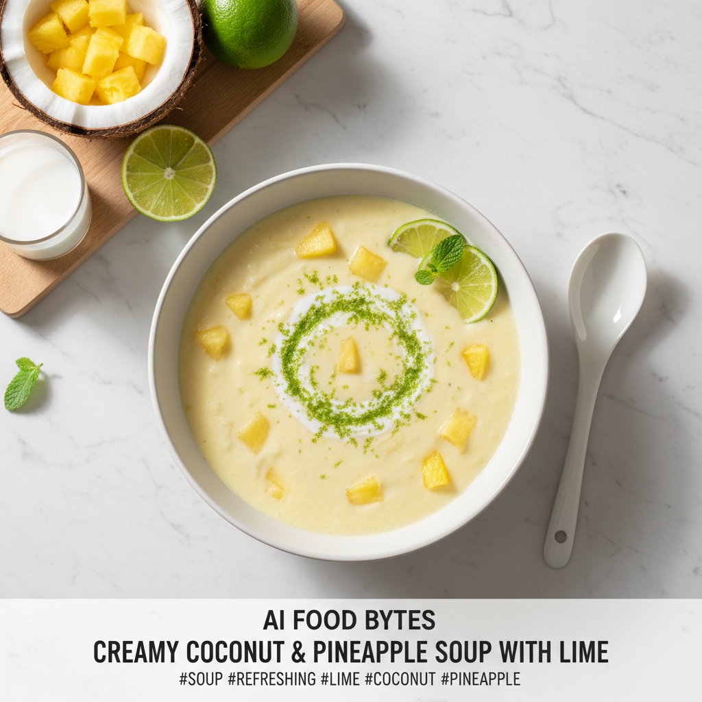 Creamy Coconut and Pineapple Soup with Lime gallery photo