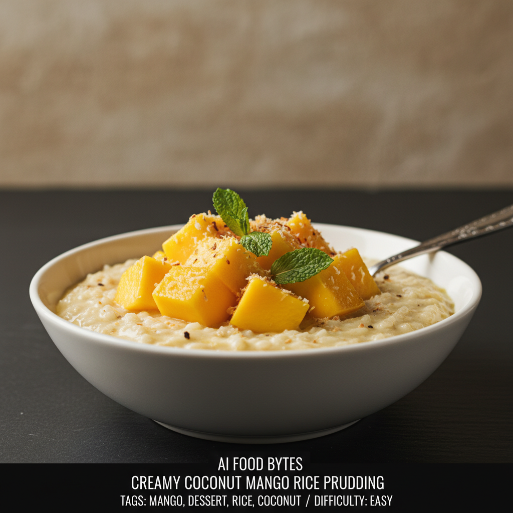 Creamy Coconut Mango Rice Pudding gallery photo