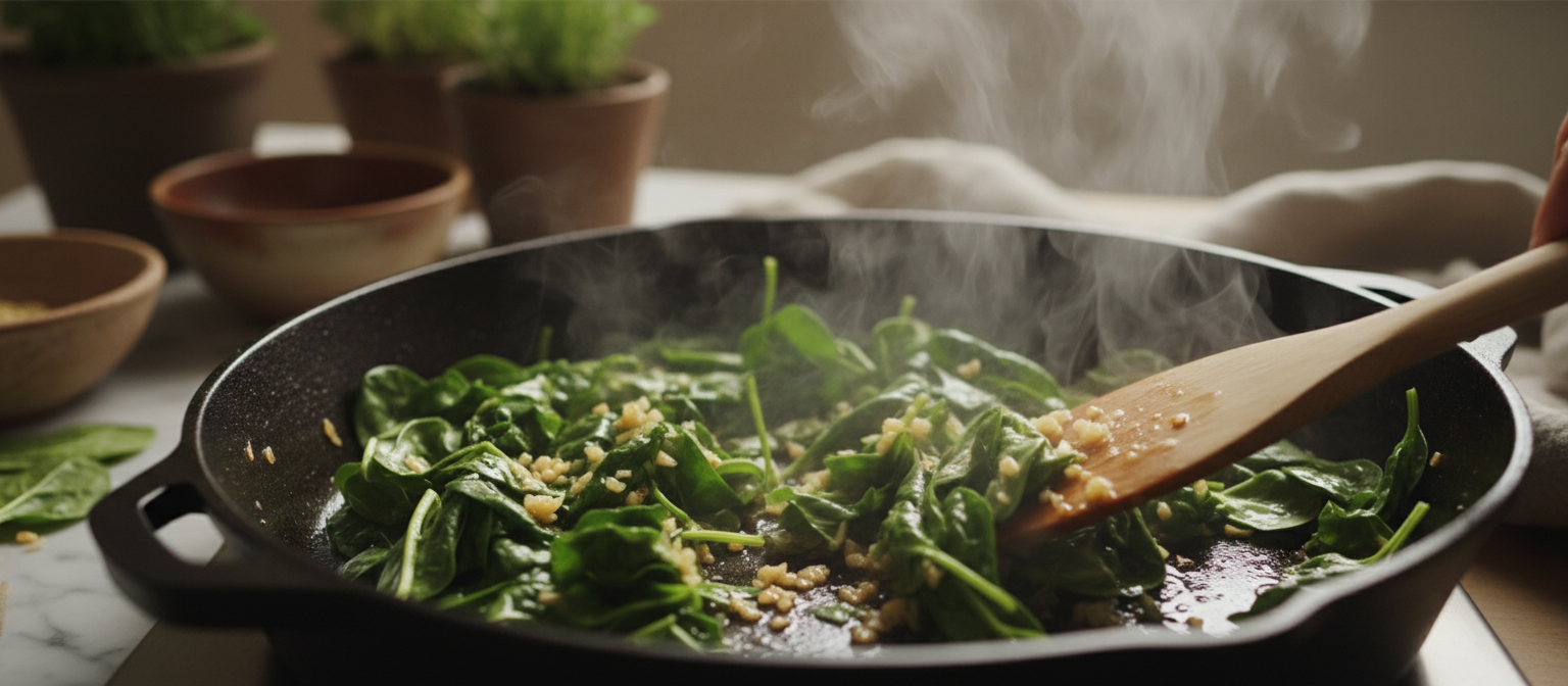 Creamy Garlic and Spinach Pasta gallery photo