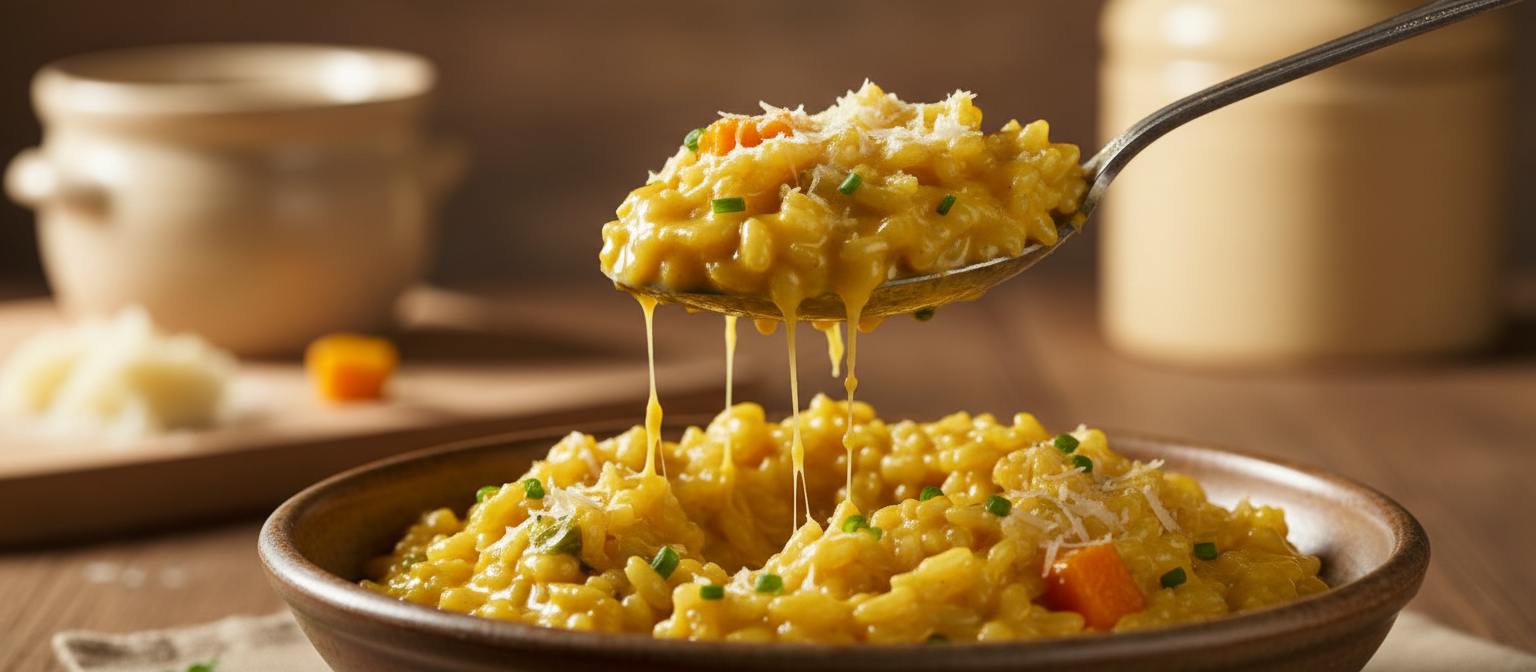 Creamy Garlic Parmesan Risotto with Peas gallery photo