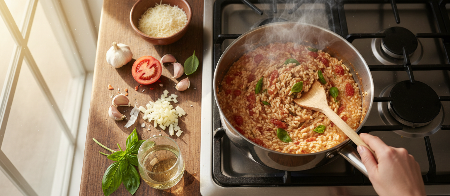 Creamy Tomato Basil Risotto gallery photo
