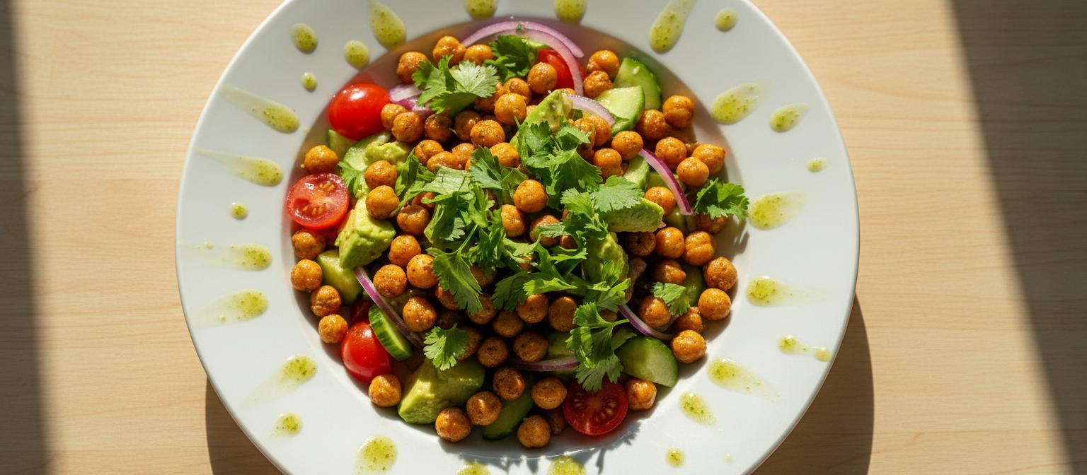Crispy Chickpea and Avocado Salad with Lime Vinaigrette gallery photo