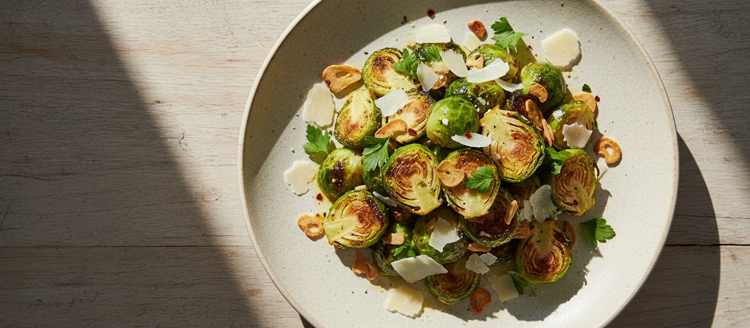 Crispy Garlic Parmesan Brussels Sprouts Salad gallery photo