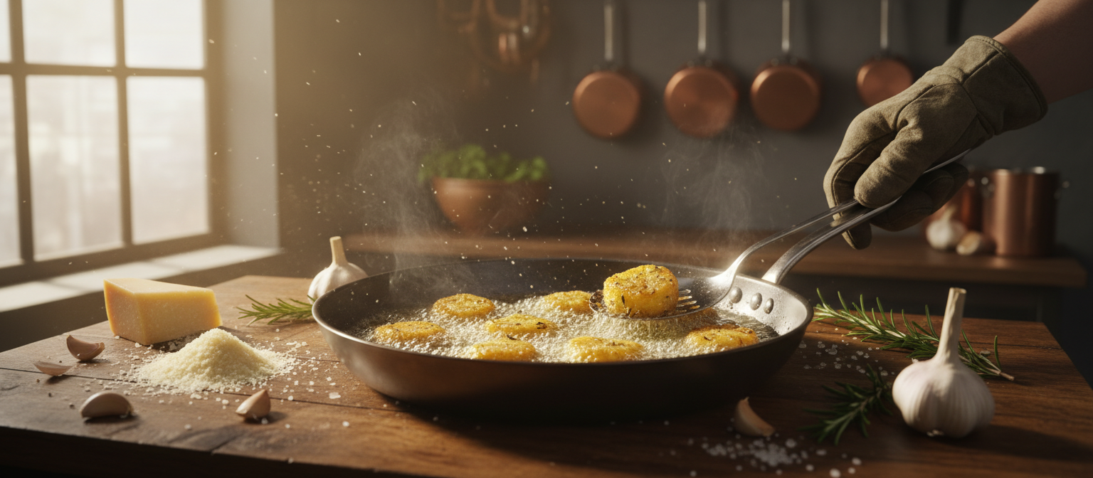 Crispy Garlic Parmesan Polenta Bites gallery photo