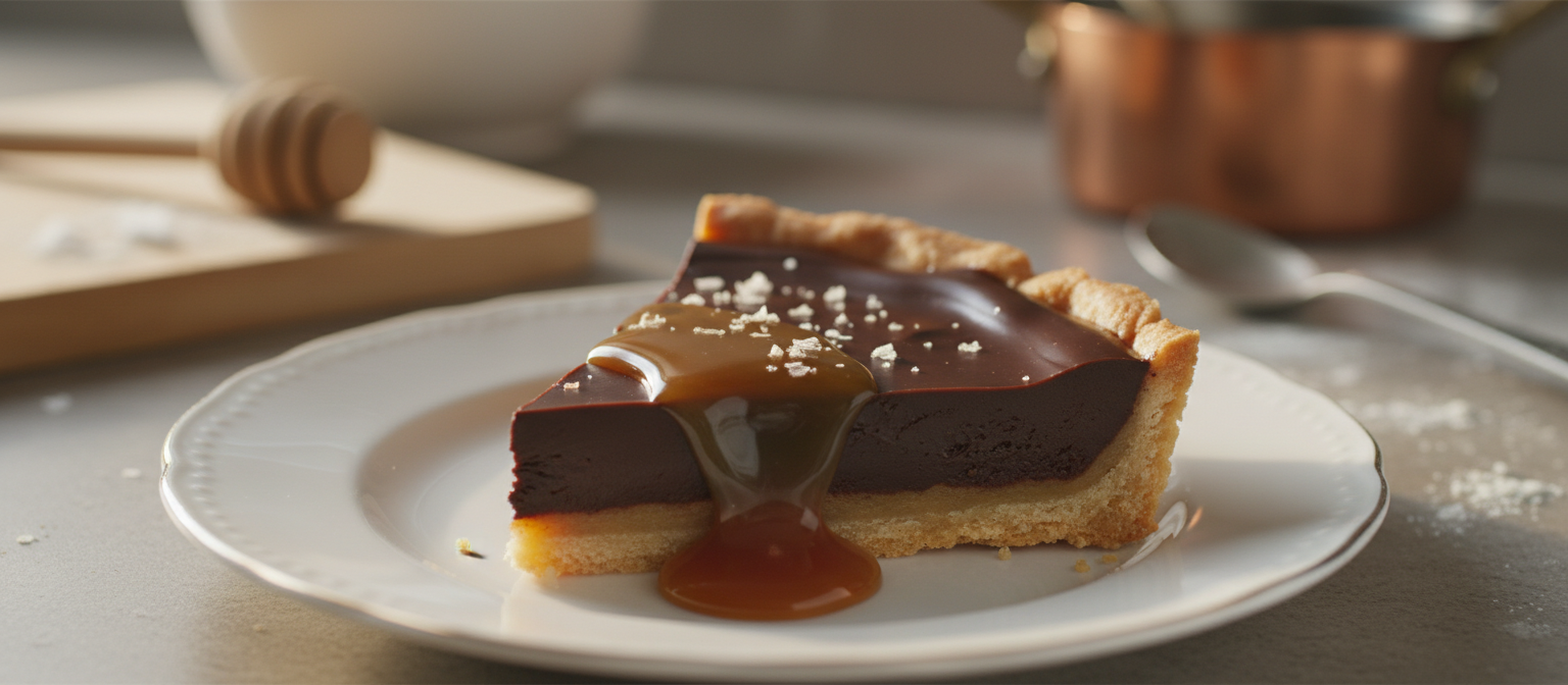 Dark Chocolate Sea Salt Caramel Tart gallery photo