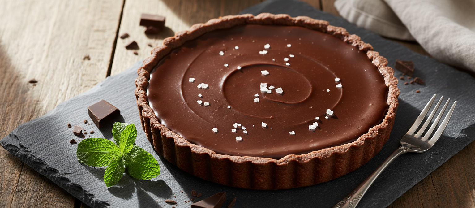 Dark Chocolate Sea Salt Caramel Tart gallery photo