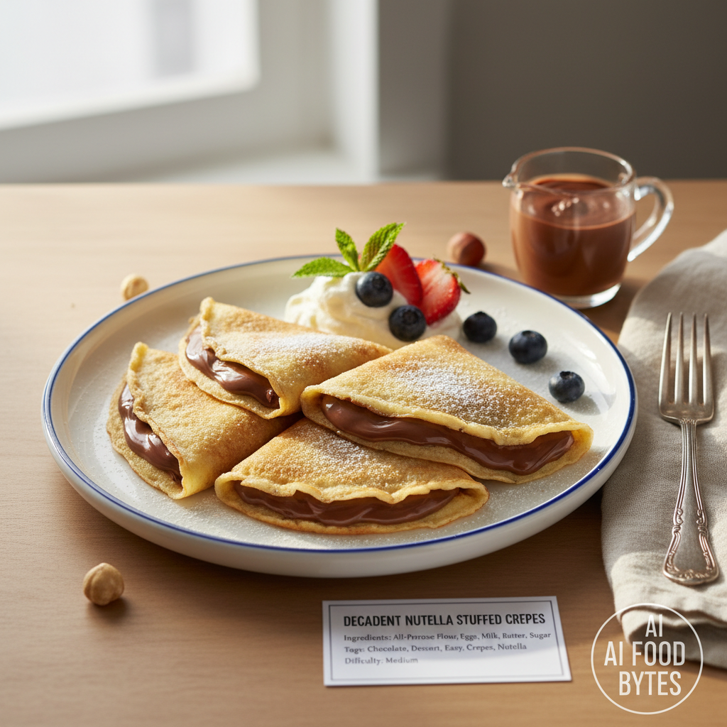 Decadent Nutella Stuffed Crepes gallery photo