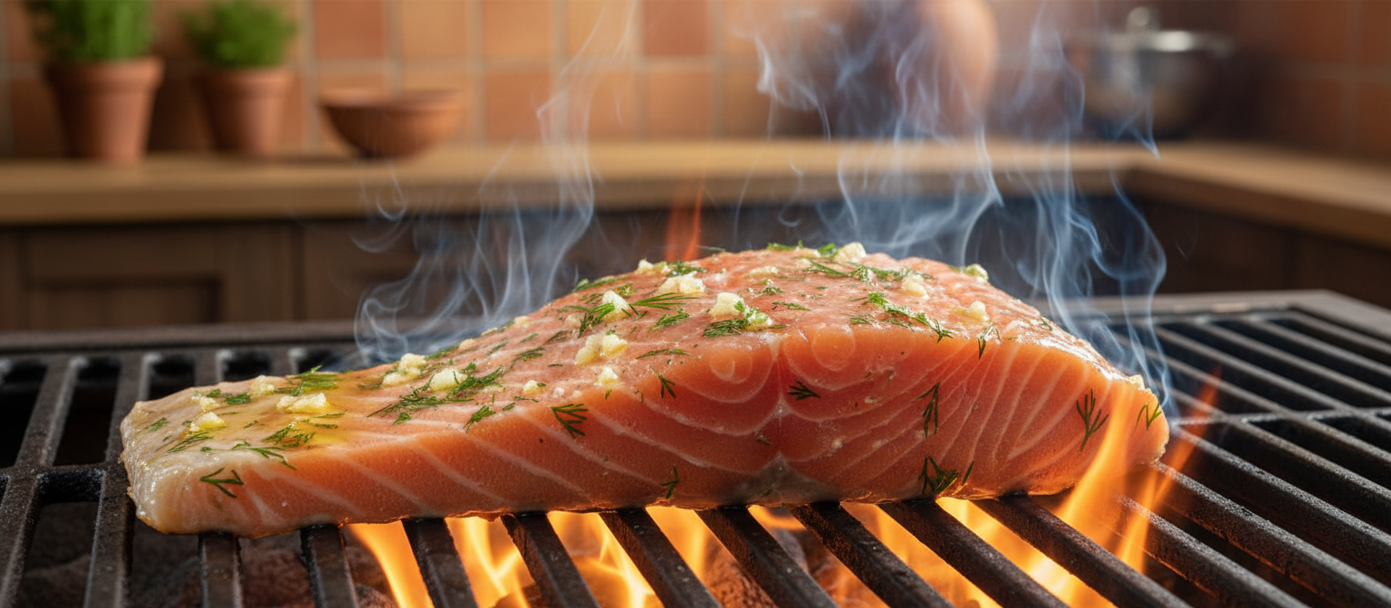 Grilled Lemon Herb Salmon with Quinoa Pilaf gallery photo