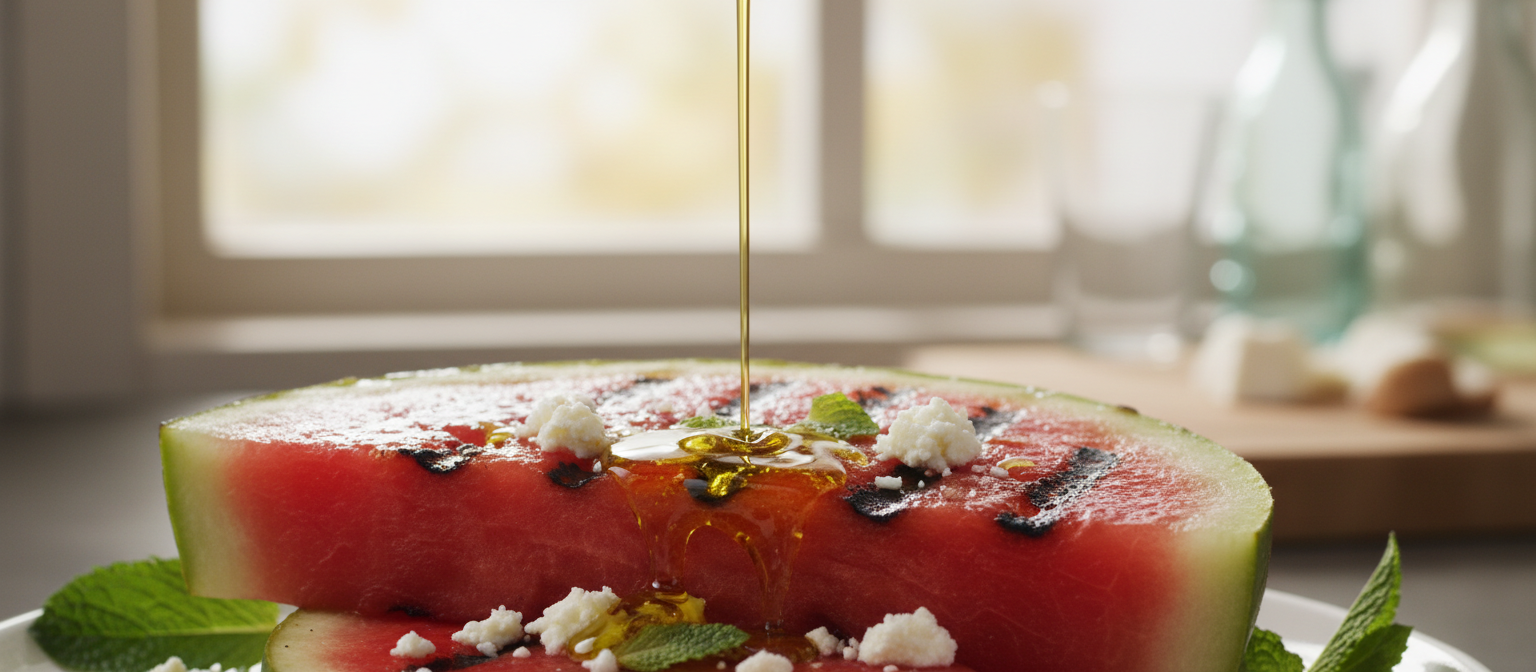 Grilled Watermelon Salad with Feta and Mint gallery photo