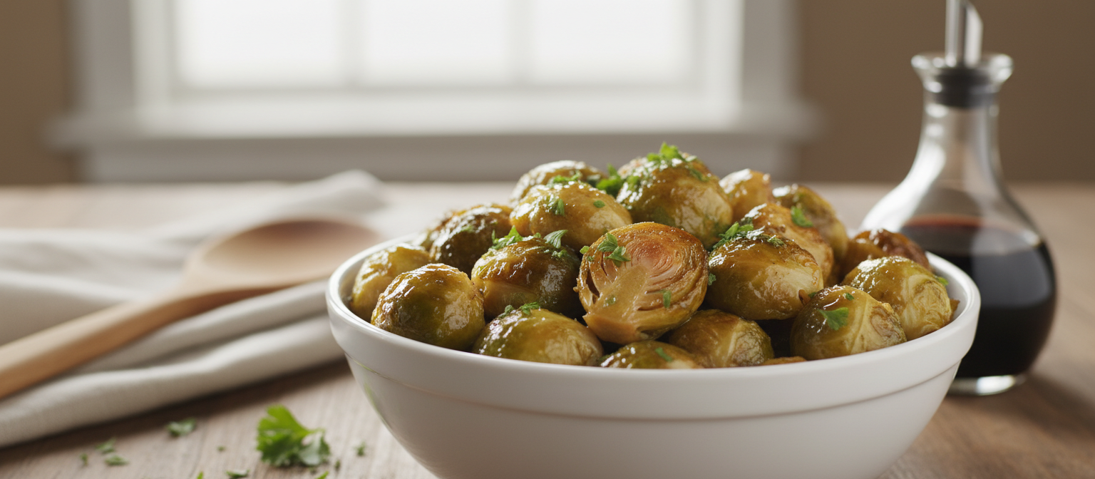 Honey Balsamic Glazed Brussels Sprouts gallery photo
