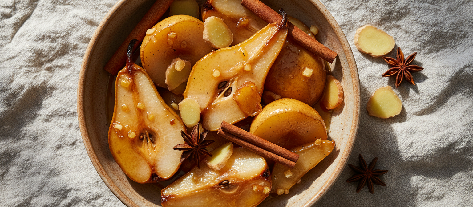 Honey Ginger Roasted Pears gallery photo