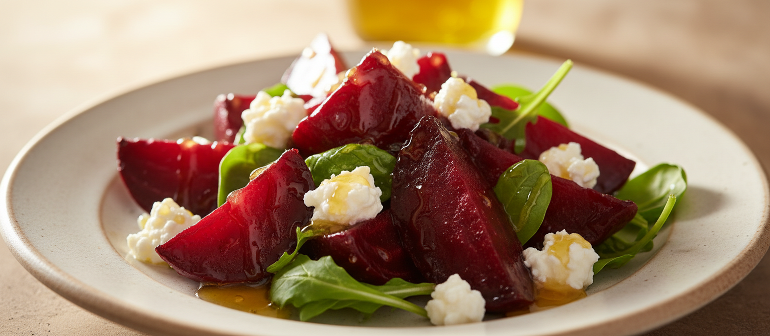 Honey Roasted Beet Salad with Goat Cheese gallery photo