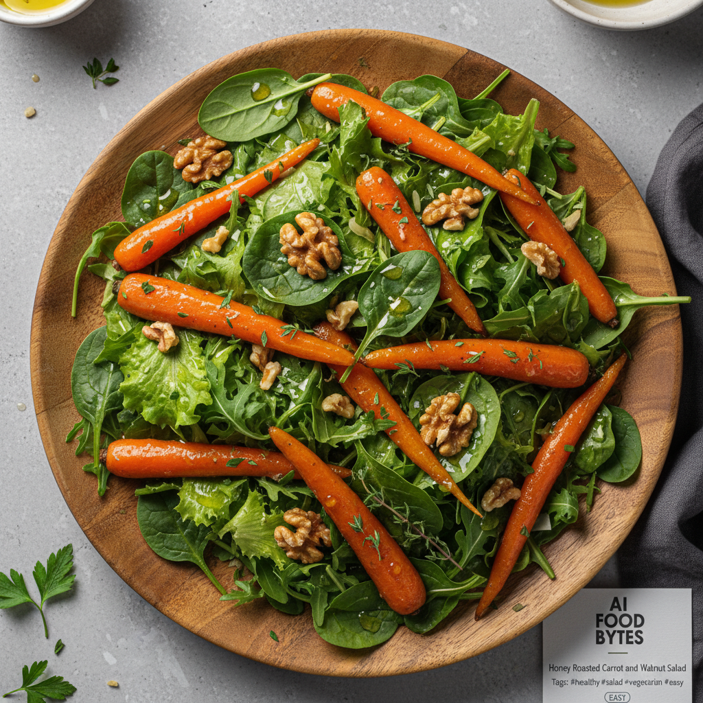 Honey Roasted Carrot and Walnut Salad gallery photo