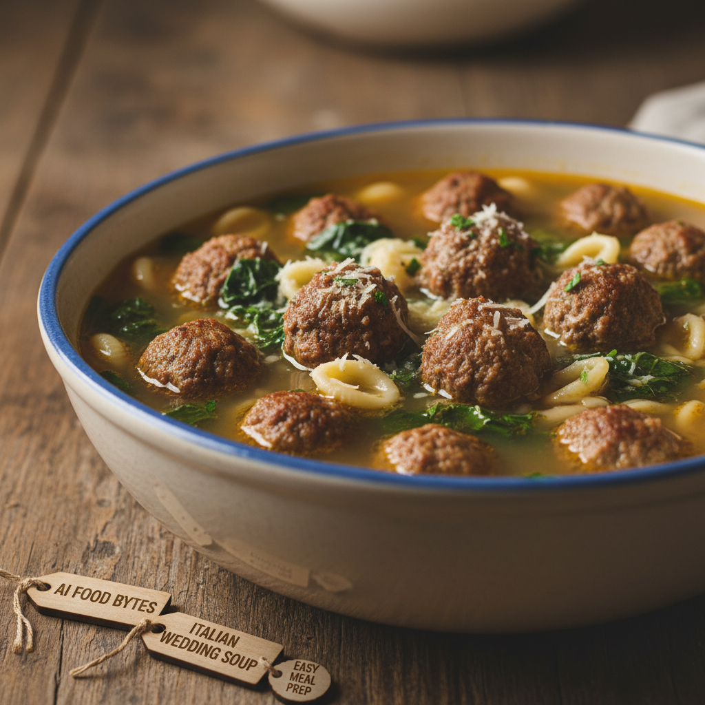 Italian Wedding Soup with Mini Meatballs gallery photo