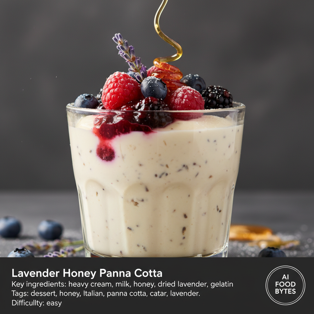 Lavender Honey Panna Cotta gallery photo
