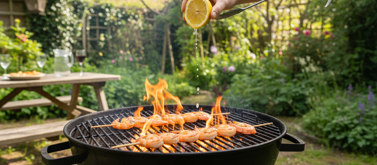Lemon Basil Grilled Shrimp Skewers gallery photo