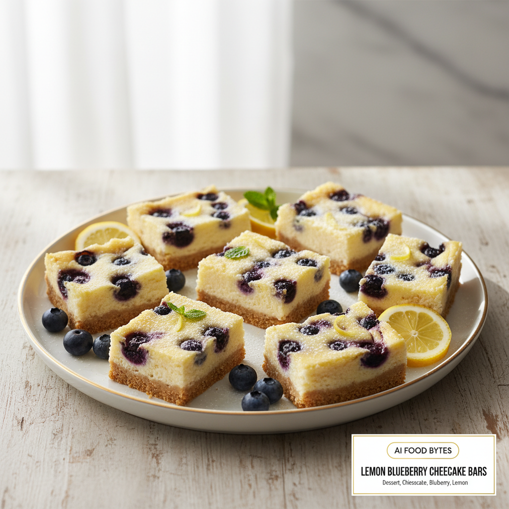 Lemon Blueberry Cheesecake Bars gallery photo