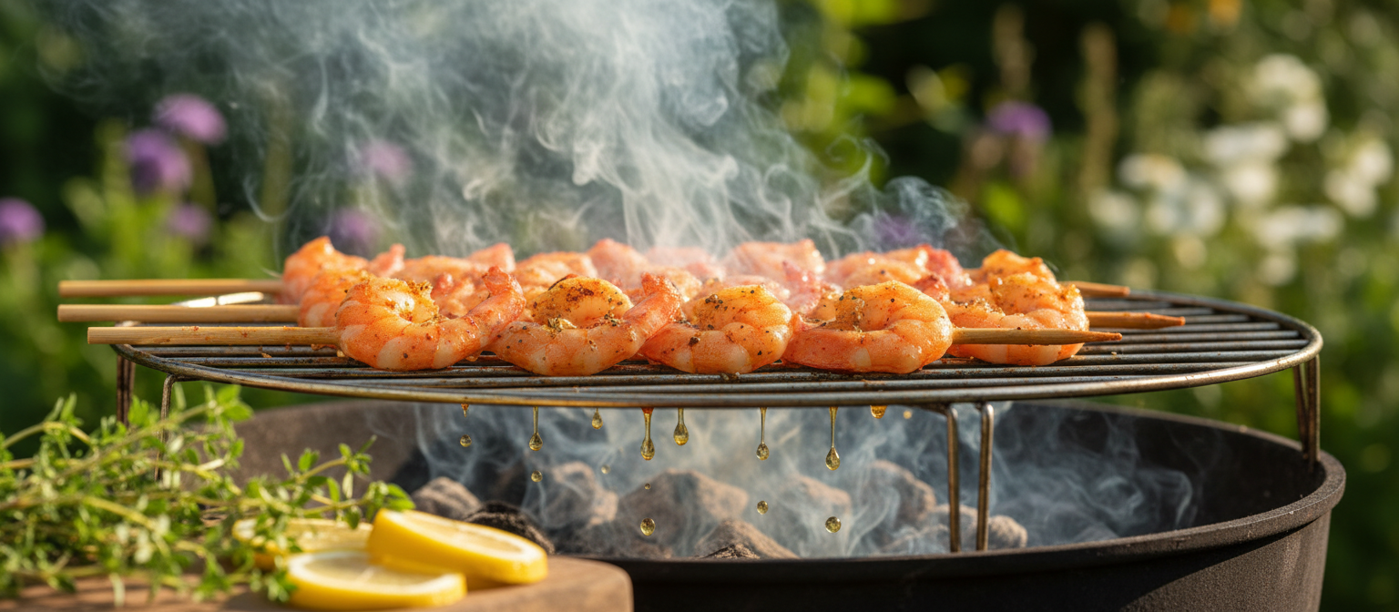 Lemon Thyme Grilled Shrimp Skewers gallery photo