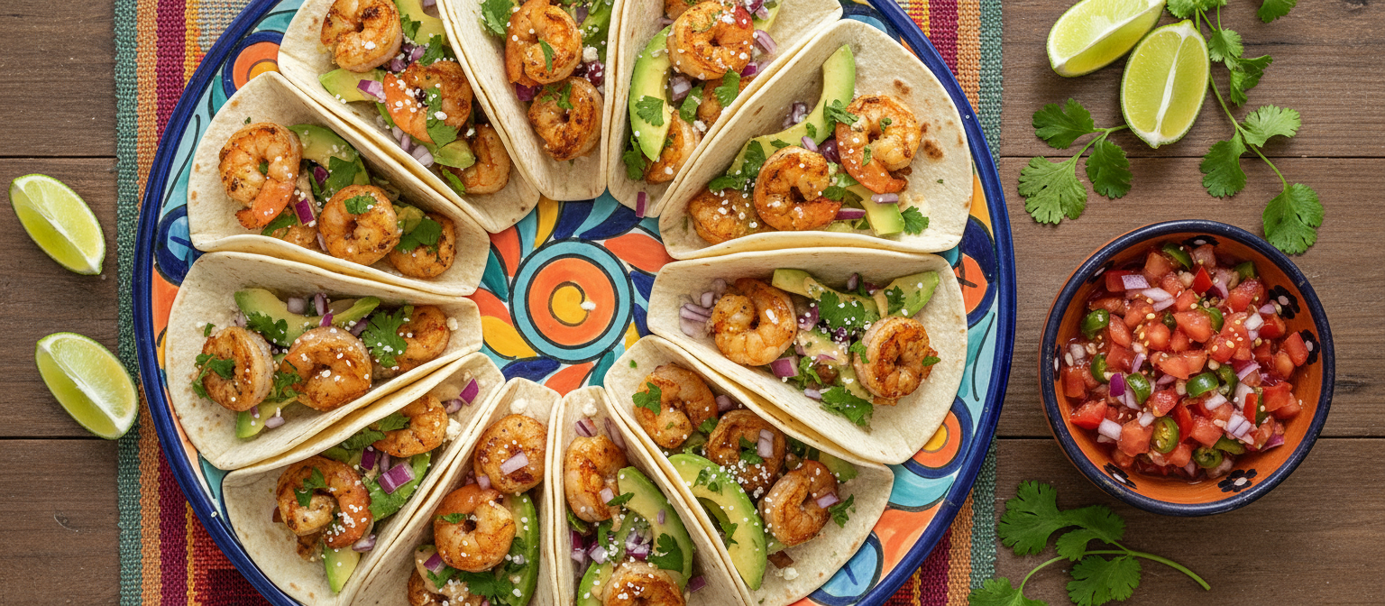 Lemony Garlic Grilled Shrimp Tacos gallery photo