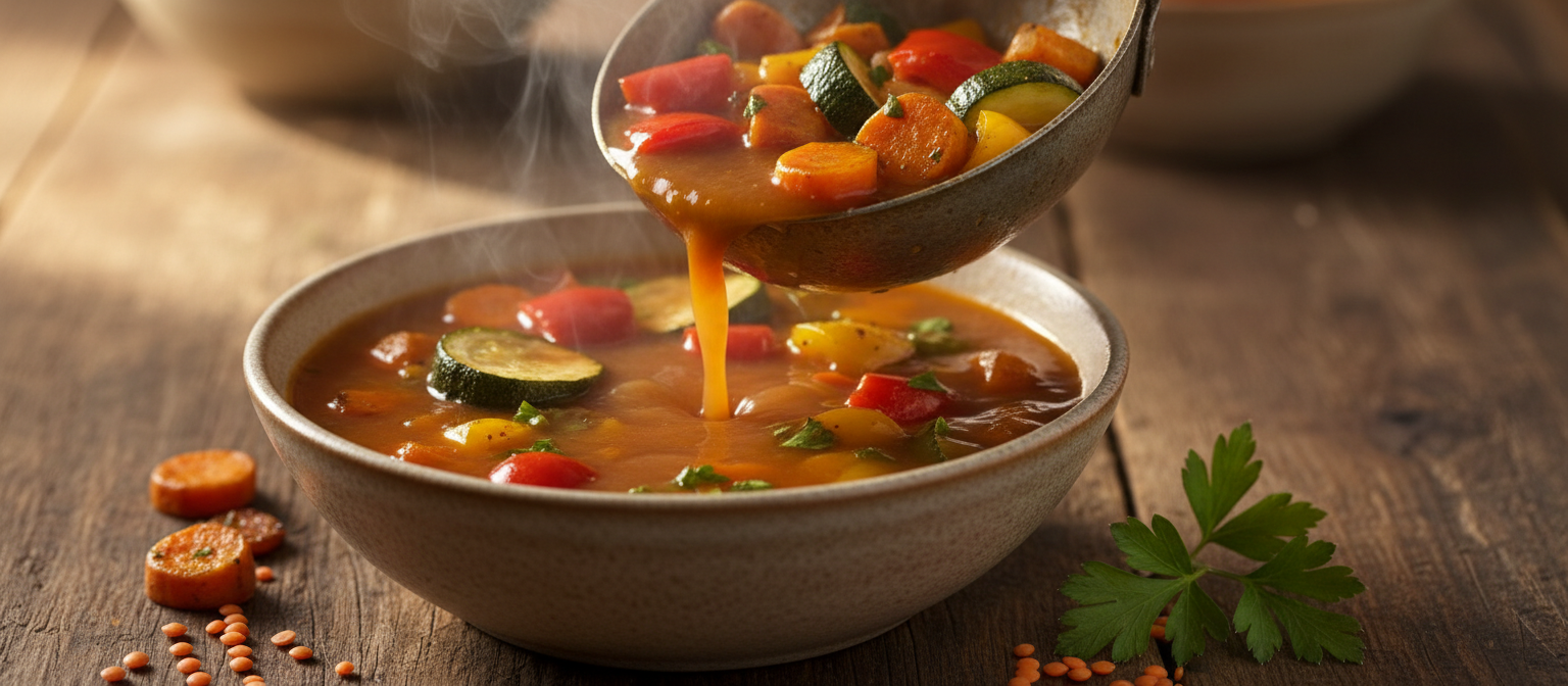 Lentil and Roasted Vegetable Soup gallery photo