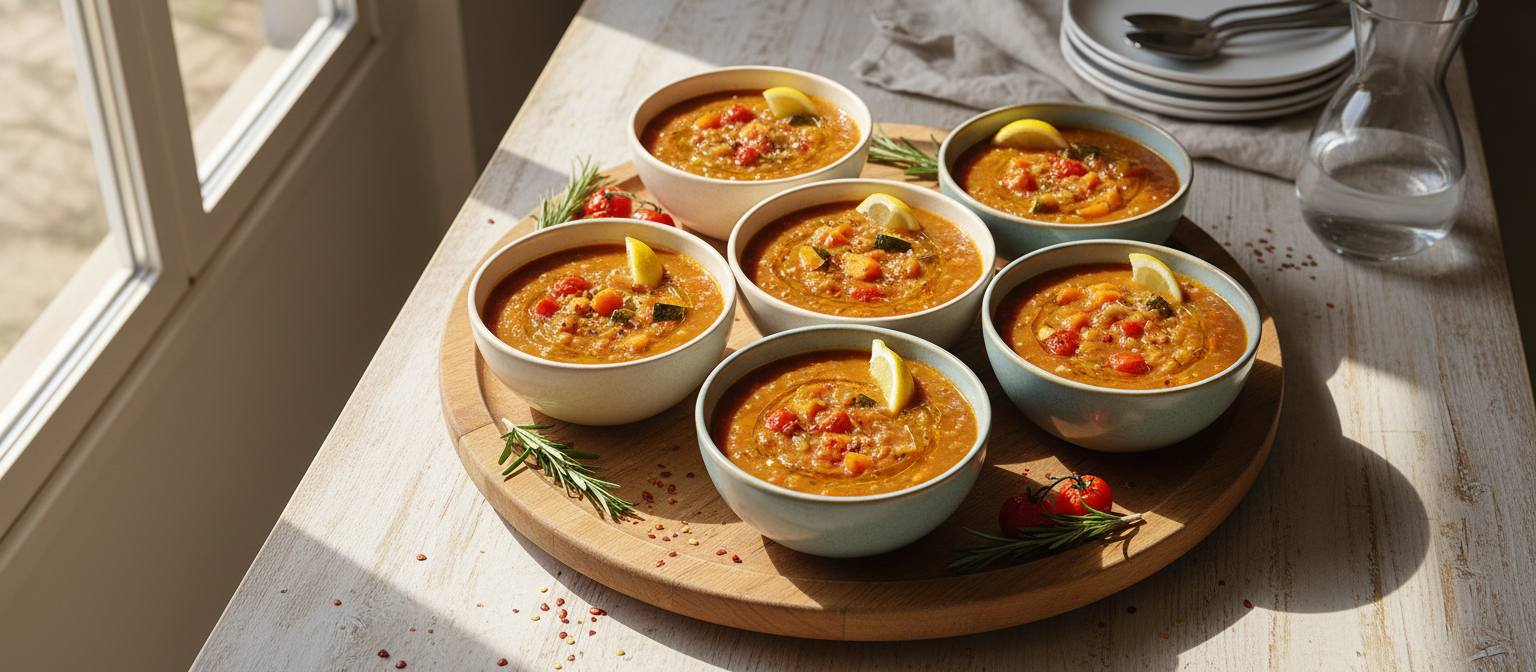 Lentil and Roasted Vegetable Soup gallery photo