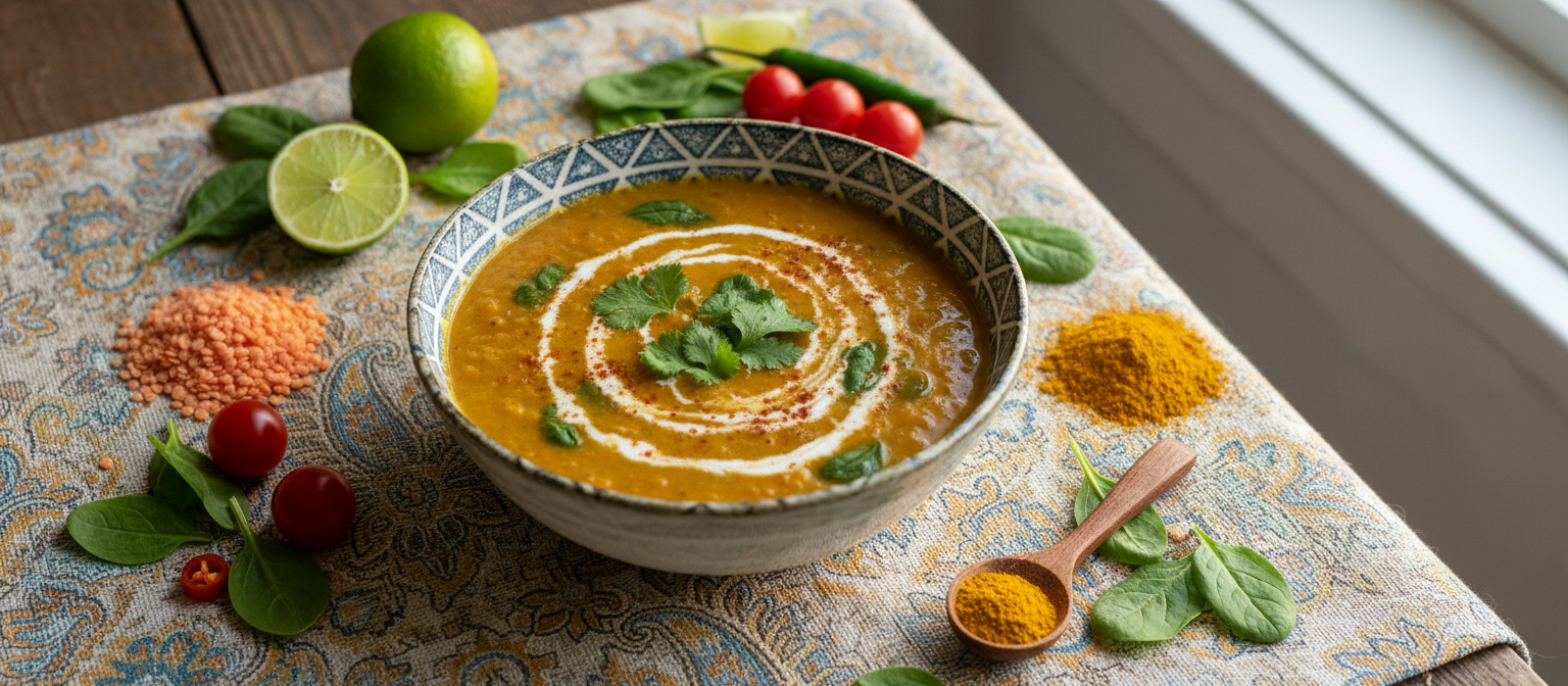 Lentil and Spinach Coconut Curry Soup gallery photo
