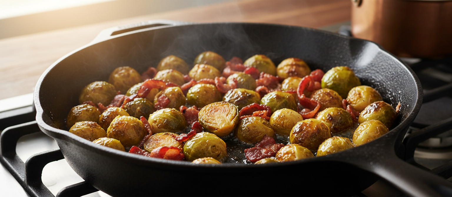 Maple Glazed Brussels Sprouts with Bacon gallery photo