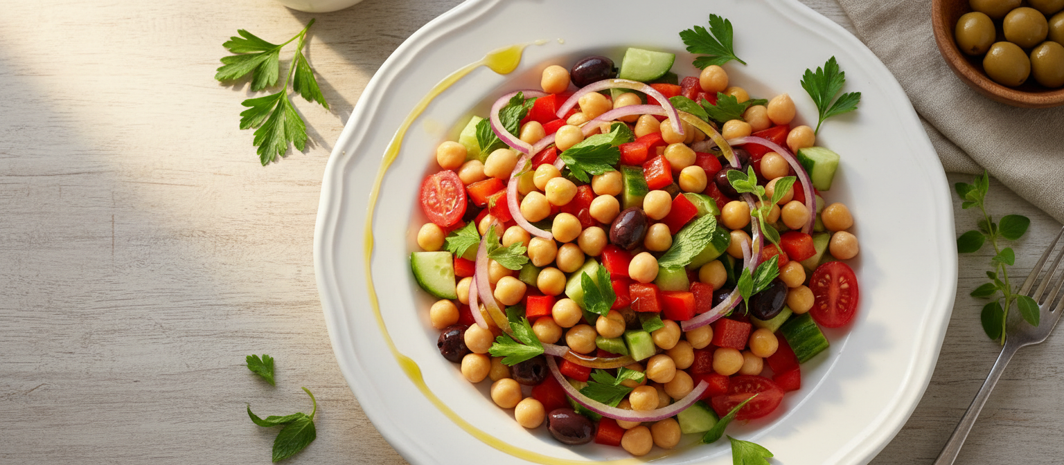 Mediterranean Chickpea Salad with Avocado gallery photo