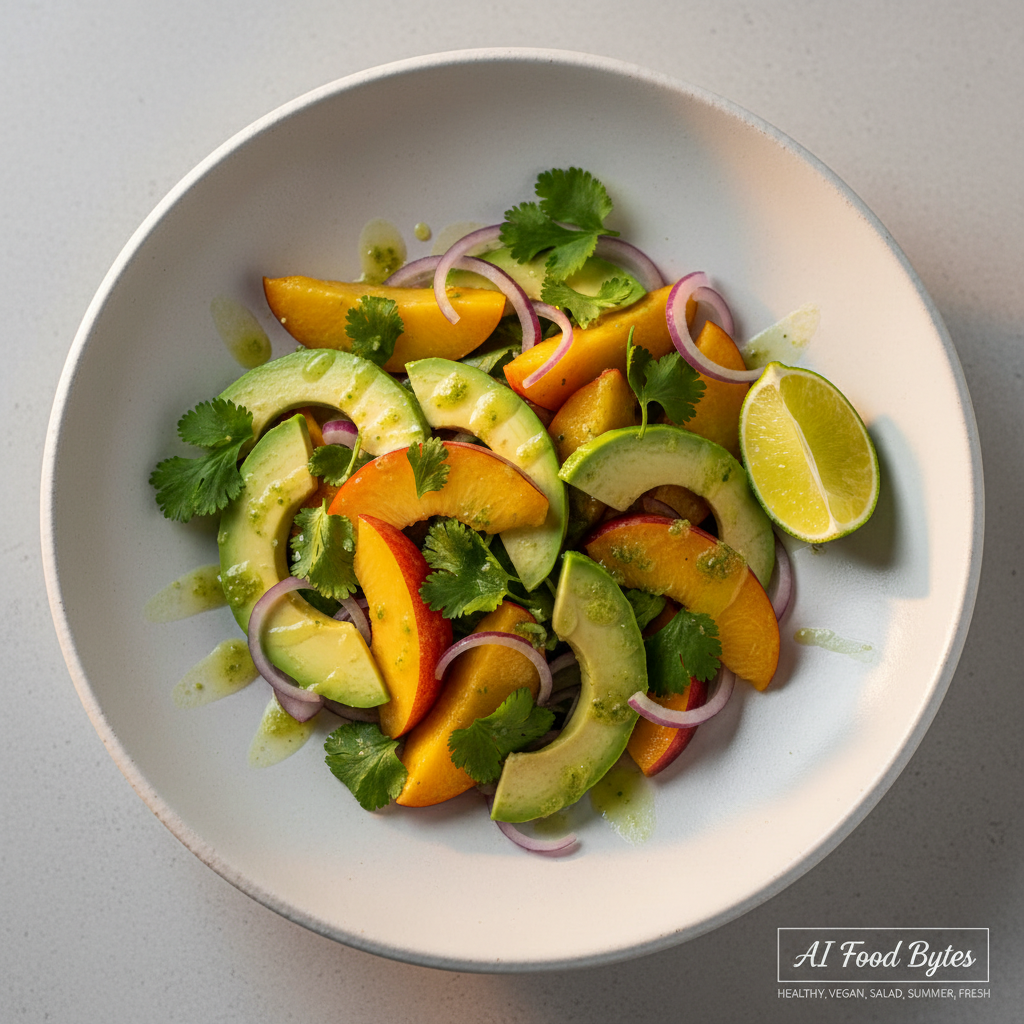 Peach and Avocado Salad with Lime Vinaigrette gallery photo