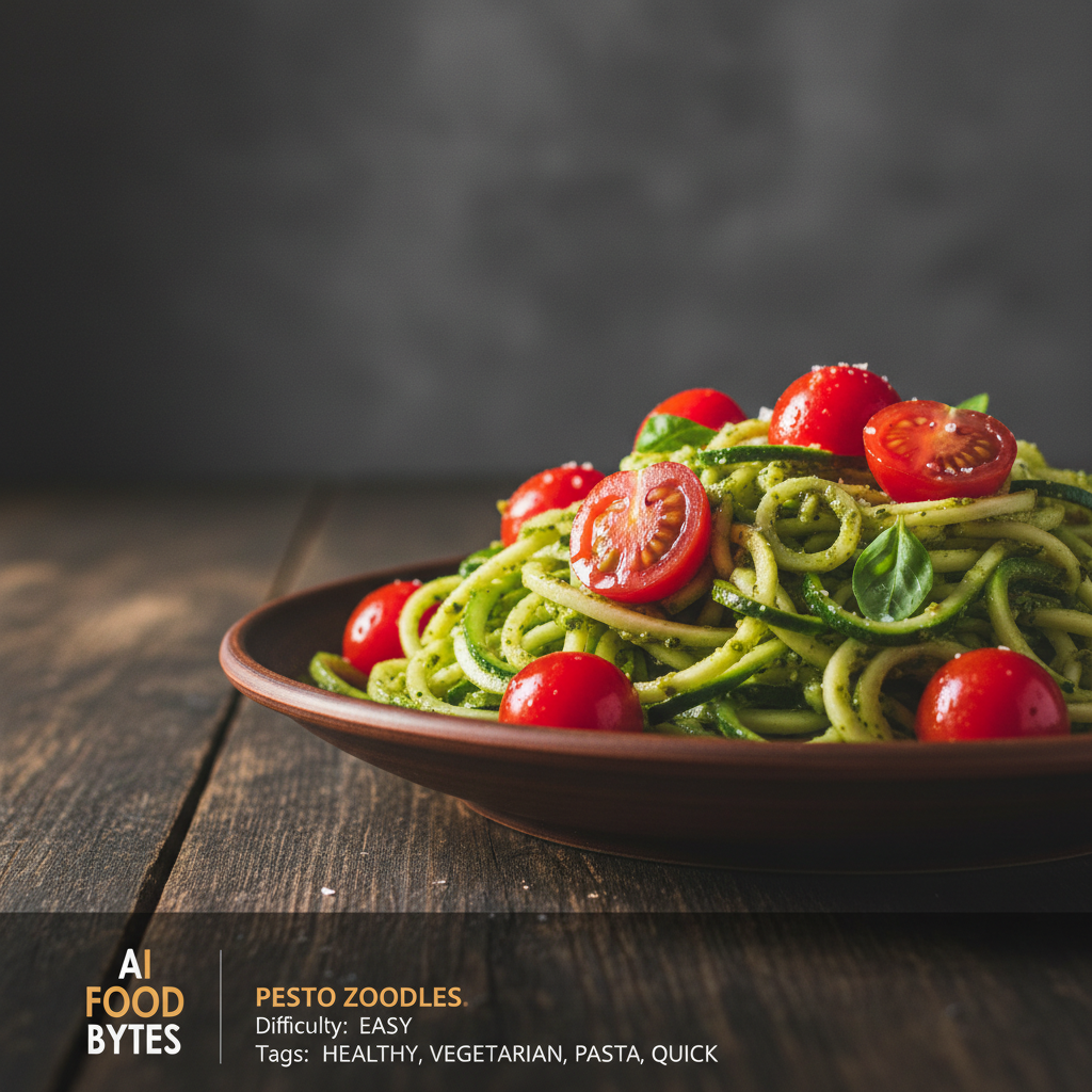 Pesto Zoodles with Cherry Tomatoes gallery photo