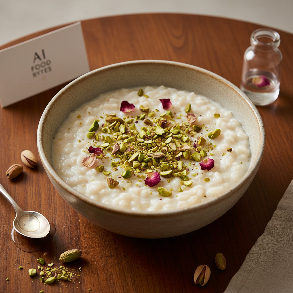 Pistachio Rosewater Rice Pudding gallery photo