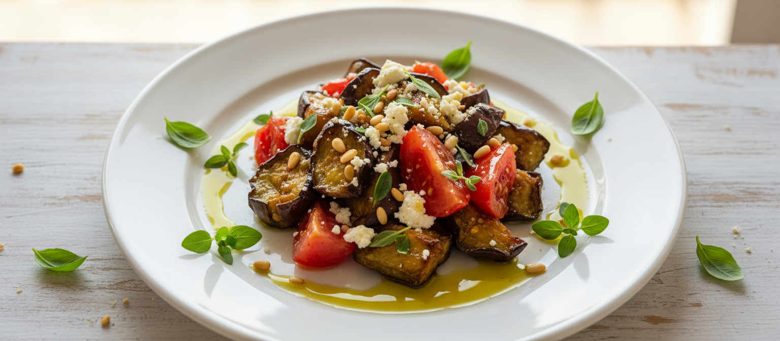 Roasted Eggplant and Tomato Salad with Feta gallery photo