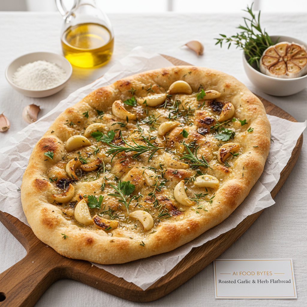 Roasted Garlic and Herb Flatbread gallery photo