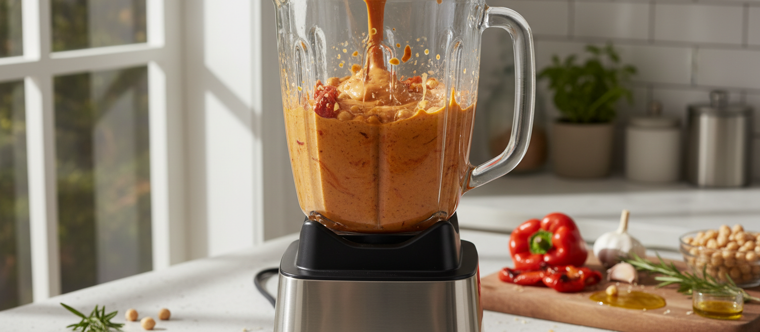 Roasted Red Pepper and Chickpea Soup gallery photo