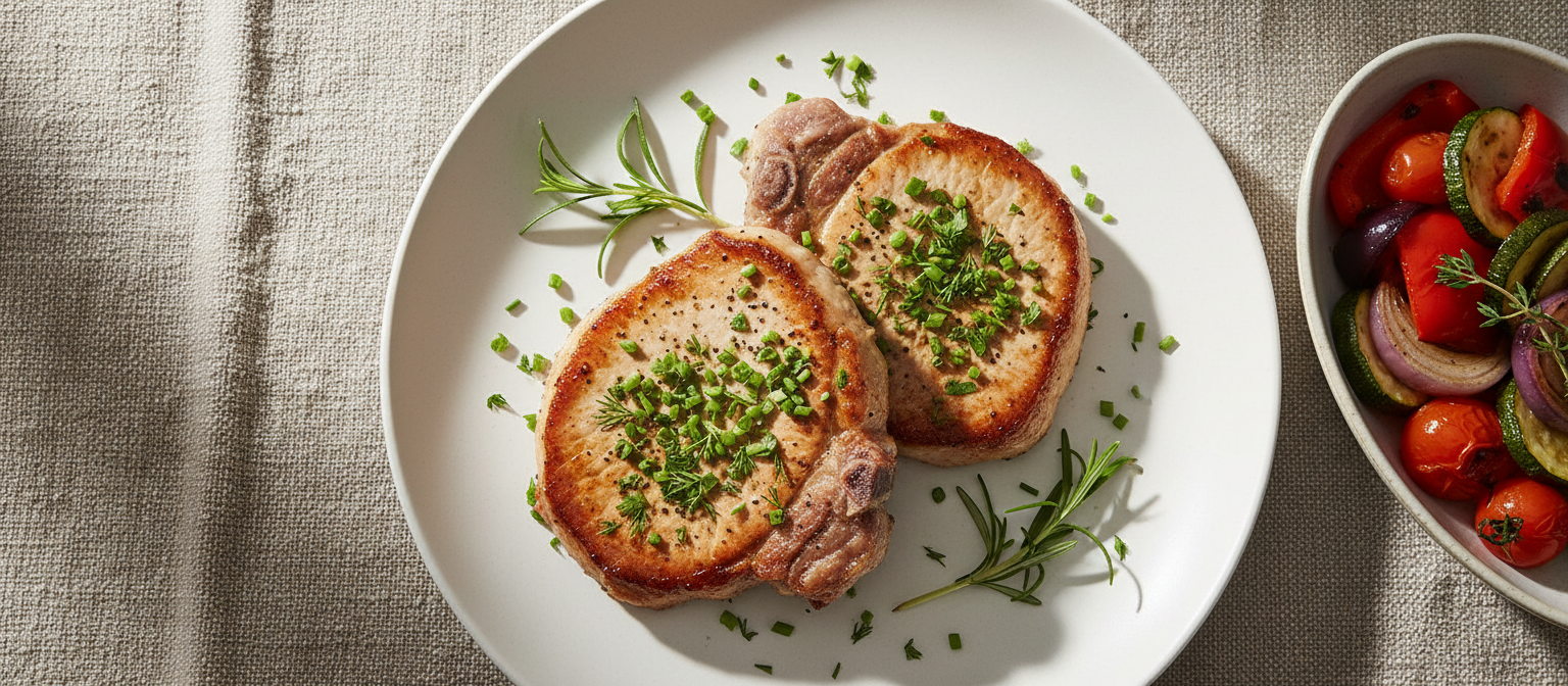Savory Herb and Lemon Grilled Pork Chops gallery photo