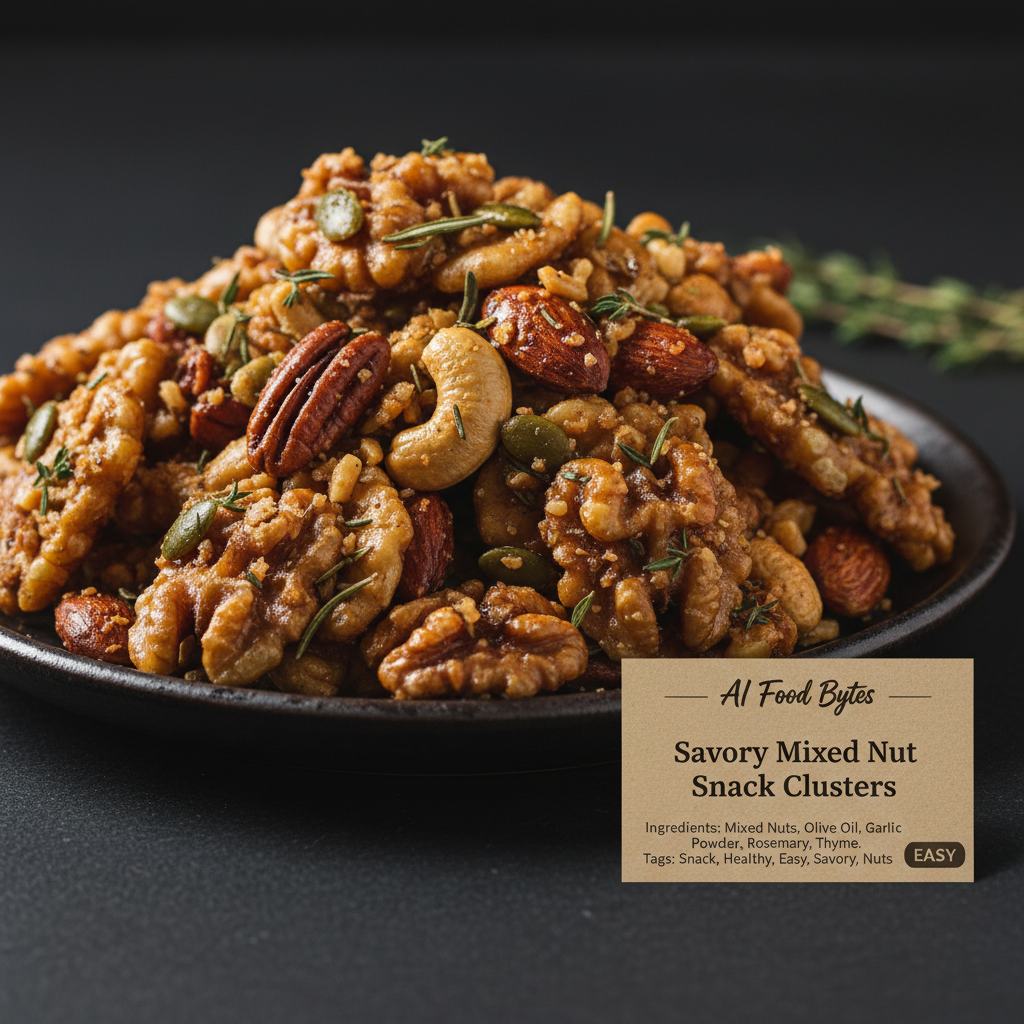 Savory Mixed Nut Snack Clusters gallery photo