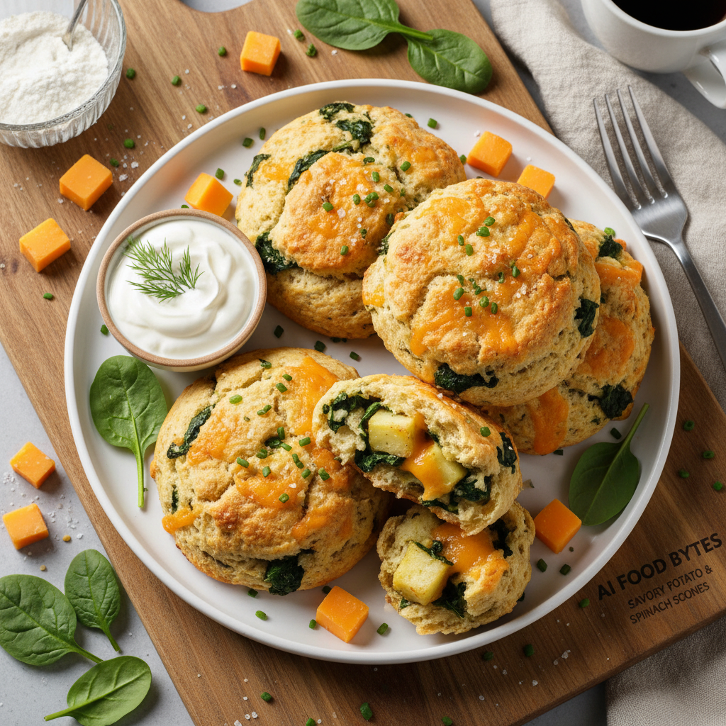 Savory Potato and Spinach Scones with Cheese gallery photo